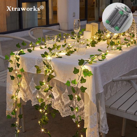 Xtraworks led lichtsnoer met esdoornblad, 10 meter
