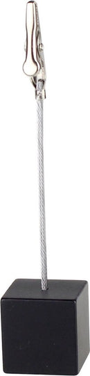 Fotohouder Met Clip – Set van 10 – Zwarte Kubus - 10,5 cm