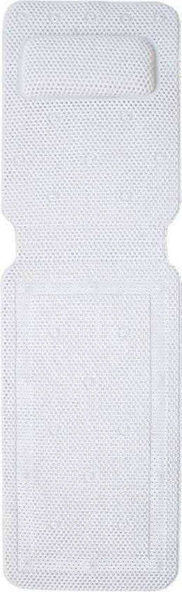 TDR-Antislip Badmat met badkussen- wit 36*125cm