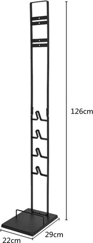 TDR - Stofzuiger Opbergrek - houder - Geschikt voor Dyson V6 V7 V8 V10 V11 V12 V15-zwart