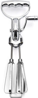 KitchenPro RVS Handmixer met Zwengel – 31 cm – Zilver