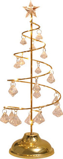 led kerstverlichting -tafellamp- kerstboom vorm lamp werkt op batterij -kerstversiering-gouden warm licht