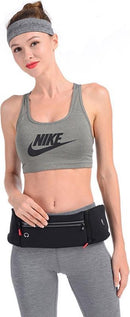 Heuptasje sport - verstelbare running belt - zwart