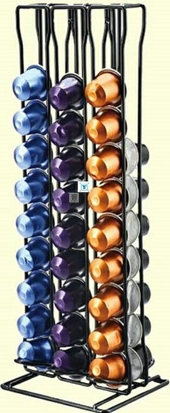 TDR - Capsule houder - Staand - Geschikt voor Nespresso en compatible Capsules - Geschikt voor 60 Capsules