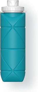 Outdoor draagbare opvouwbare waterfles cyaan 600ML