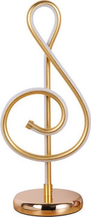 Xtraworks- Minimalistische Bureaulamp Muzieknoot Goud