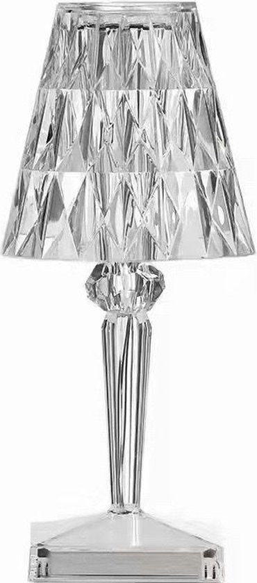 Kristal Nachtlampje - USB Oplaadbaar - Tafellamp Touch - Met Dimfunctie - Romantische Sfeer