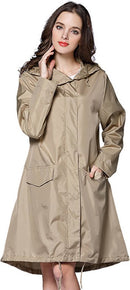 Opvouwbare waterdichte regenjas met draagtas - Kaki