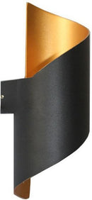 Xtraworks - Moderne Wandlamp - Voor binnen of buiten - LED - Zwart en bronzkleurig