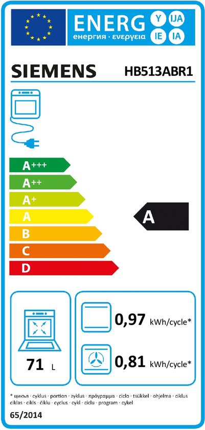 iQ300, Oven 60 cm, 5 syst
