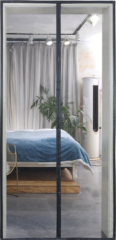 Magnetisch Anti-muggenhor 100x220cm - Zwart - Duurzaam