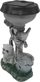 Solar Tuinlamp met Welkomsemmer en Hond - Zonne-energie