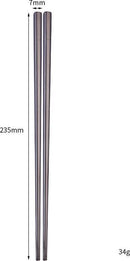Roestvrijstalen Chinese eetstokjes - 5 paar zwart