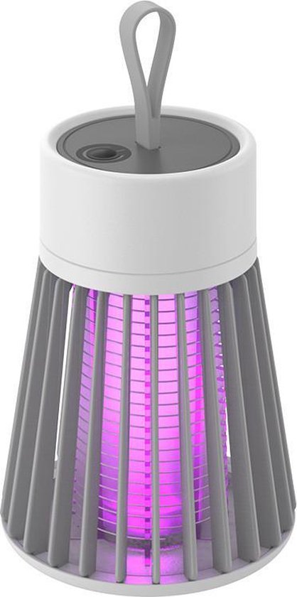 Xtraworks - Electrische muggenlamp - UV Lamp - geen fel licht - nog effectiever vanwege ingebouwde ventilator - vrijwel geruisloos - Met Kabel - Grijs