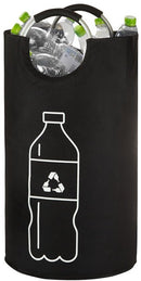 Zwarte Oxford doek ring handvat bedrukte fles 90L met handvat 38*79CM volledige ring handvat