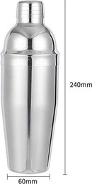 12-delige cocktailshaker set - RVS