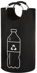 Zwarte Oxford doek ring handvat bedrukte fles 90L met handva