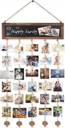 Houten Wanddecoratie met Fotohouders -Veelzijdig Design 38*82cm