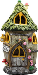 Zonne-energie lamp - Harsmateriaal - Bloemenhuisje - Krachti