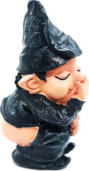 Ondeugende tuinkabouter - Tuindecoratie 6x5x12cm