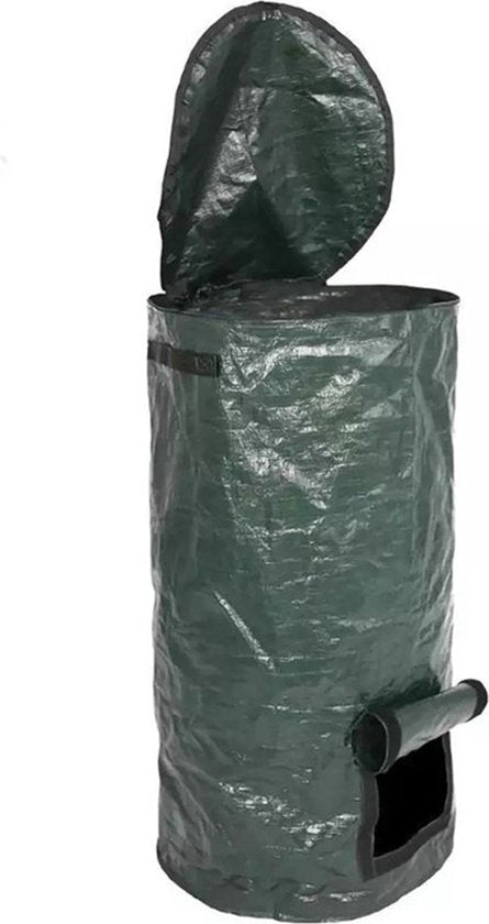 TDR-compostzak met grote capaciteit voor tuin - 45 x 45 x 80 cm - 162 Liter - donkergroen