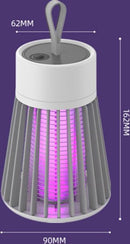 Xtraworks - Electrische muggenlamp - UV Lamp - geen fel licht - nog effectiever vanwege ingebouwde ventilator - vrijwel geruisloos - Met Kabel - Grijs
