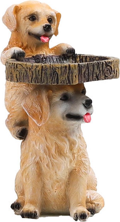 Unikorf Resin Vogelvoeder Hondenontwerp 9x10x19cm