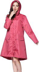 Unikorf Regenjas Opvouwbaar Waterdicht + Tas, Perzikroze