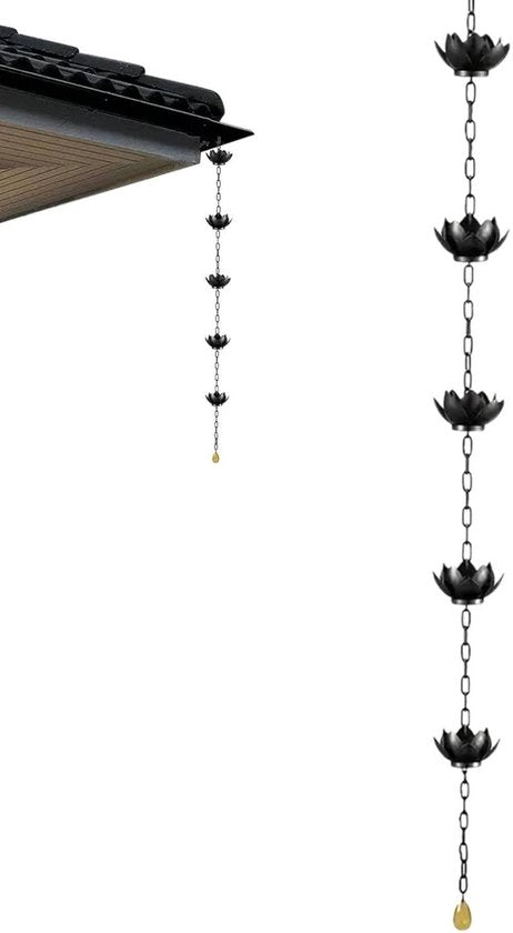 Unikorf Lotus Stijl Regenketting - Buitendecoratie - 90 cm