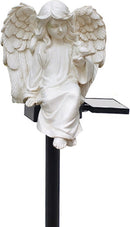 Zonne-energie Engel Tuinornament - Waterdicht Hars Beeldje