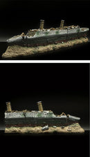 Scheepswrak Ornament - Aquarium Decoratie - 38,5 cm - Hars - Titanic Stijl