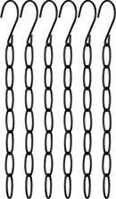 10stuks Kledinghangers met Metalen Ketting - Ruimtebesparende Oplossing voor Jouw Garderobe-zwart