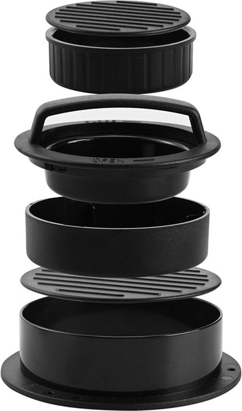 TDR Hamburgerpers 3-in-1 met 100 waxpapiertjes