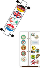 100 reizen en landen Sticker-Stickers voor laptop,koffers,ko