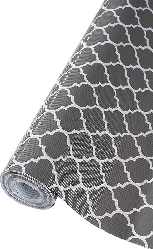 Anti-slip Mat – Voor Bureau, Kast en Keukenlade – Vochtbestendig en Schimmelwerend – EVA-materiaal-44 cm x 600 cm -grijs