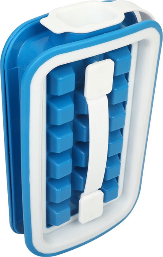 ijsblokjes maker voor 18 ijsblokjes- ijsblokjes tray - ijsblokjes vorm - Blauw