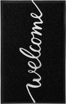Nordic simple welkom GROOTE vloermat zwart 60*90