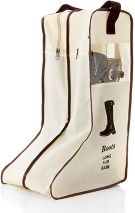 2 Laarsjes Opbergzak - Bescherming Dames Laarzen - Beige