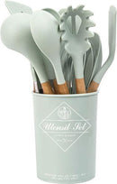 TDR - Kookgerei set met Houder 11-delig - Hout met Siliconen