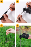 2x Solar Tuinlamp Paardenbloem - Warm Wit Sfeerlicht