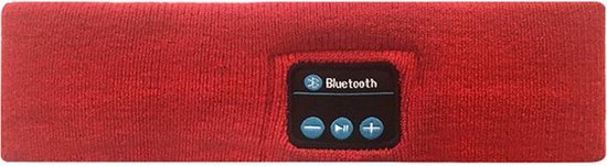 TDR - Sport hoofdband met Bluetooth - Geïntegreerde afneembare speakers (koptelefoon functie) - Oplaadbaar via USB - Afspelen Muziek - Bellen - Rood
