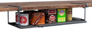 Uittrekbaar en Ophangbaar Metalen Opbergrek - Verstelbare Lengte 38 cm tot 70 cm - Perfect voor Keuken, Badkamer ,Kledingkasten Schoenenkast-zwart