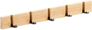 Wandkapstok met 5 Haken-Wand gemonteerde Kapstok-Kleren Opknoping Haken-Functionele Kapstok-50CM