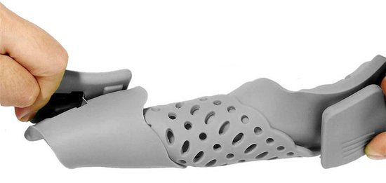 Siliconen Afdruiprek voor Pan – Flexibel Waterfilter – Universele Clip – Hittebestendig – Grijs
