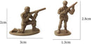 360-delige leger speelgoed set - Mini Soldaat Actiefiguren speelset met 12 verschillende poses, Simulatie Oorlogsscène speelgoed voor kindergeschenken.