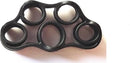 TDR -  5 Delige Verstelbaar Handtrainer Set - Trainer voor Hand, Onderarm, Pols & Vingers – Stressbal, Knijphalter, Stretcher & Grip bal – Anti RSI - Zwart