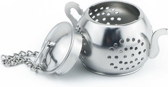 Roestvrijstalen Theezeefje met Ketting | Herbruikbaar RVS