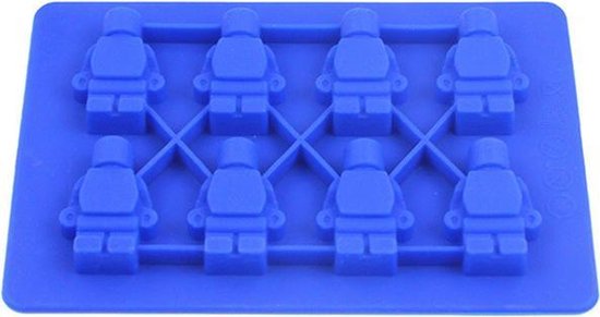 TDR- Brick robot siliconen ijsbakvormset - 5 delig