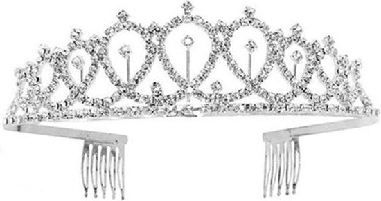 TDR - Verjaardag Sjerp en Tiara - Met text "Birthday Queen" - Zilver