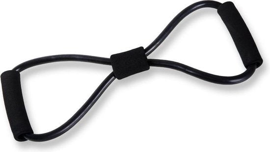 Trekkoord Yoga -ElastiekFiguur 8 Rally -Zwart